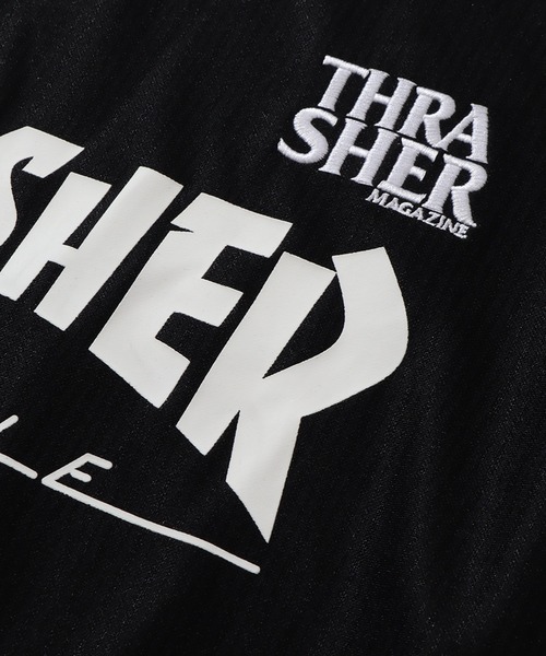 THRASHER(スラッシャー)の「【THRASHER/スラッシャー】ゲームシャツ 襟付きロングスリーブTシャツ(Tシャツ/カットソー・メンズ・ホワイト/ブラック・XL/L/M)」の9枚目の写真