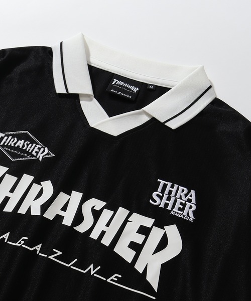 THRASHER(スラッシャー)の「【THRASHER/スラッシャー】ゲームシャツ 襟付きロングスリーブTシャツ(Tシャツ/カットソー・メンズ・ホワイト/ブラック・XL/L/M)」の7枚目の写真