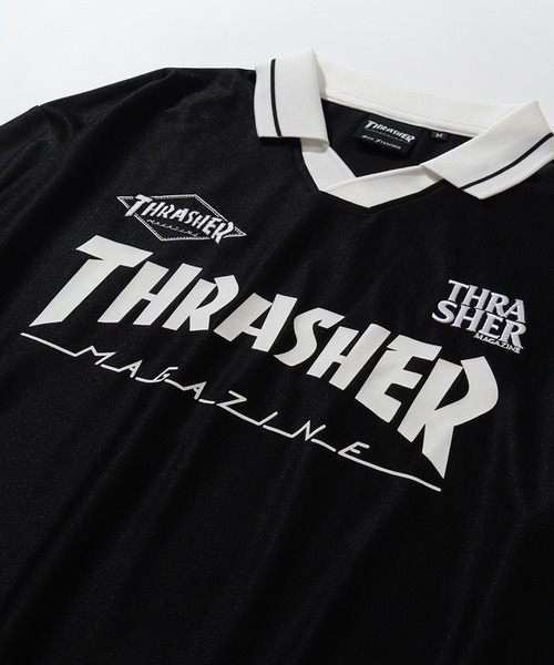THRASHER(スラッシャー)の「【THRASHER/スラッシャー】ゲームシャツ 襟付きロングスリーブTシャツ(Tシャツ/カットソー・メンズ・ホワイト/ブラック・XL/L/M)」の6枚目の写真