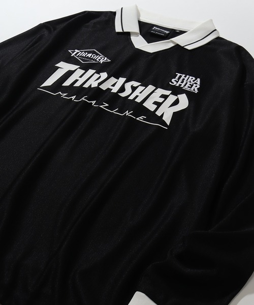 THRASHER(スラッシャー)の「【THRASHER/スラッシャー】ゲームシャツ 襟付きロングスリーブTシャツ(Tシャツ/カットソー・メンズ・ホワイト/ブラック・XL/L/M)」の5枚目の写真