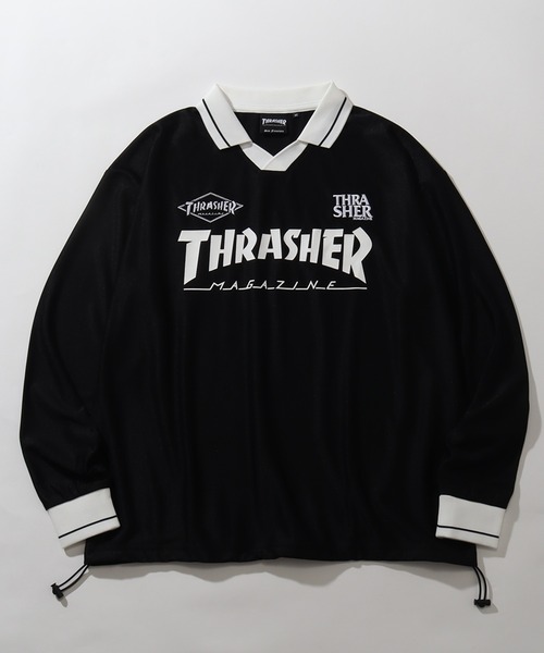 THRASHER(スラッシャー)の「【THRASHER/スラッシャー】ゲームシャツ 襟付きロングスリーブTシャツ(Tシャツ/カットソー・メンズ・ホワイト/ブラック・XL/L/M)」の14枚目の写真