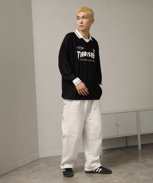 THRASHER(スラッシャー)の「【THRASHER/スラッシャー】ゲームシャツ 襟付きロングスリーブTシャツ(Tシャツ/カットソー・メンズ・ホワイト/ブラック・XL/L/M)」の19枚目の写真