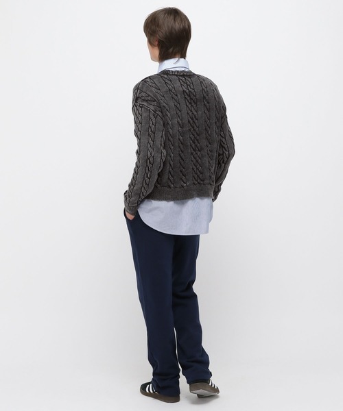 【セール】3.3 Field Trip／ウォッシュケーブルニット（ニット/セーター）｜3.3 Field Trip （3.3フィールドトリップ）