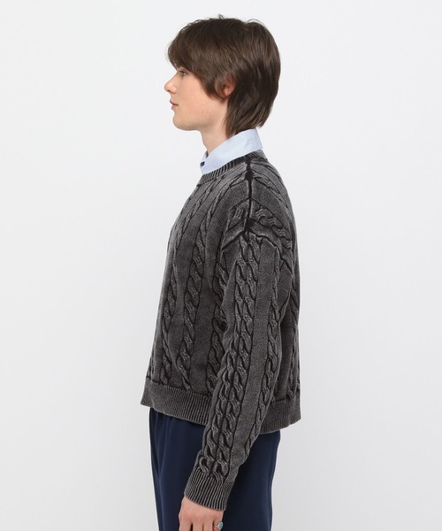 【セール】3.3 Field Trip／ウォッシュケーブルニット（ニット/セーター）｜3.3 Field Trip （3.3フィールドトリップ）