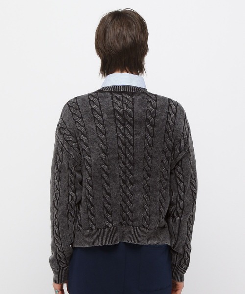 【セール】3.3 Field Trip／ウォッシュケーブルニット（ニット/セーター）｜3.3 Field Trip （3.3フィールドトリップ）
