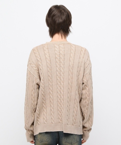 【セール】3.3 Field Trip／ウォッシュケーブルニット（ニット/セーター）｜3.3 Field Trip （3.3フィールドトリップ）