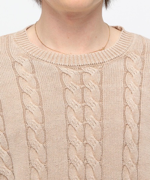 【セール】3.3 Field Trip／ウォッシュケーブルニット（ニット/セーター）｜3.3 Field Trip （3.3フィールドトリップ）