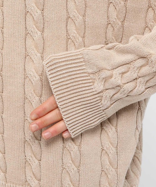 【セール】3.3 Field Trip／ウォッシュケーブルニット（ニット/セーター）｜3.3 Field Trip （3.3フィールドトリップ）