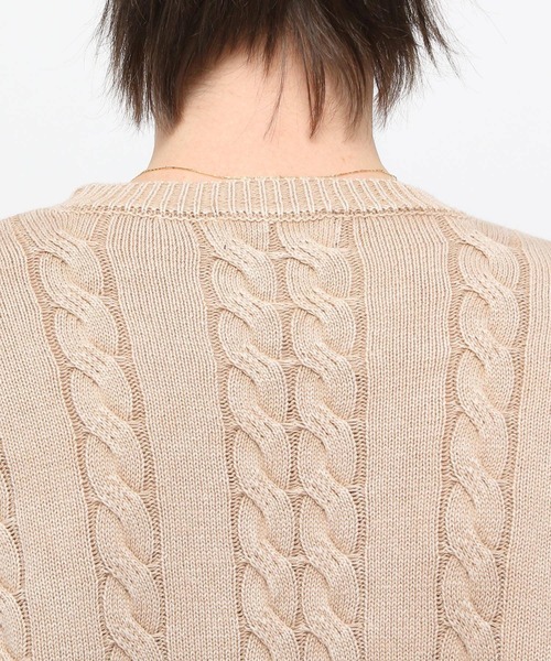 【セール】3.3 Field Trip／ウォッシュケーブルニット（ニット/セーター）｜3.3 Field Trip （3.3フィールドトリップ）