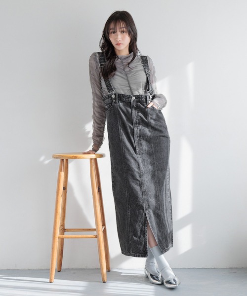 LOWRYS FARM（ローリーズファーム）の「アシメシャーリング２ＰＬＳ 288081（Tシャツ/カットソー・レディース・チャコールグレー/ホワイト/ピンク・FREE）」の10枚目の写真