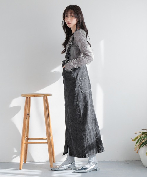 LOWRYS FARM（ローリーズファーム）の「アシメシャーリング２ＰＬＳ 288081（Tシャツ/カットソー・レディース・チャコールグレー/ホワイト/ピンク・FREE）」の11枚目の写真