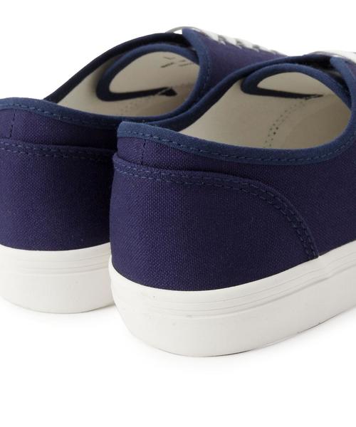BEAUTY&YOUTH UNITED ARROWS（ビューティーアンドユースユナイテッドアローズ）の「BY キャンバスレースアップスニーカー（スニーカー・レディース・ネイビー/ホワイト・LARGE/MEDIUM/SMALL）」の8枚目の写真