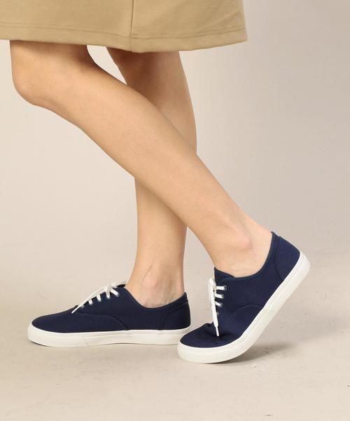 BEAUTY&YOUTH UNITED ARROWS（ビューティーアンドユースユナイテッドアローズ）の「BY キャンバスレースアップスニーカー（スニーカー・レディース・ネイビー/ホワイト・LARGE/MEDIUM/SMALL）」の10枚目の写真