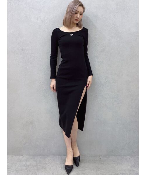 GYDA ジェイダ バッククロスバインダーテレコロングワンピース