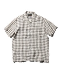 BEAMS PLUS | チェック リネン パナマ オープンカラー シャツ(シャツ/ブラウス)