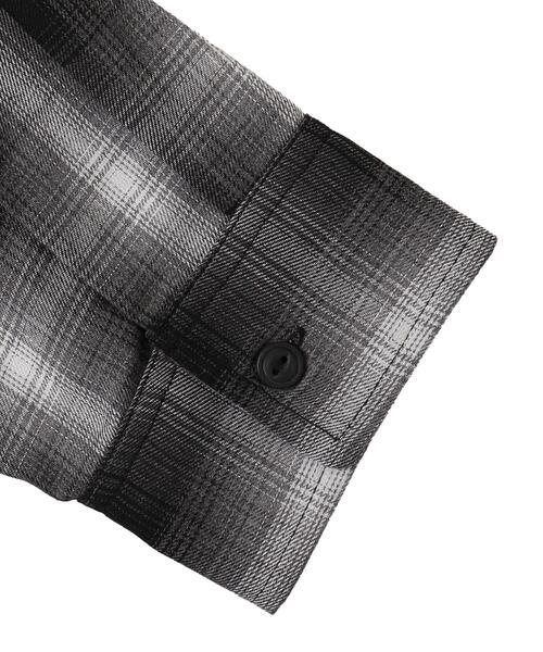 WEGO（ウィゴー）の「WEGO/【25年春夏新作】オンブレチェックフードシャツ（シャツ/ブラウス・メンズ・ブラック系その他2/ブルー系その他2・MEDIUM/LARGE）」の22枚目の写真