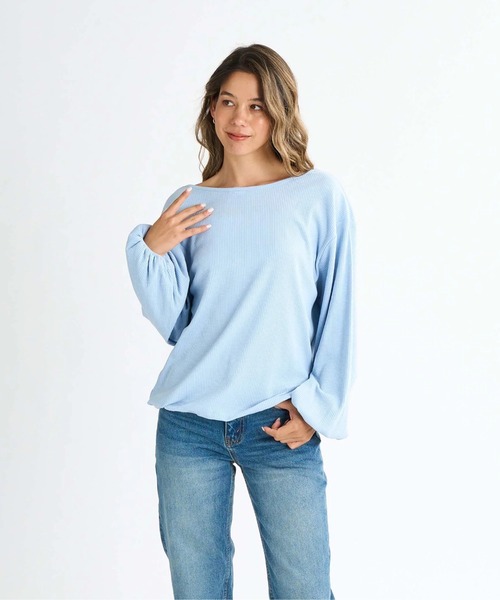ROXY(ロキシー)の「PUFFY DAYS /ロキシーアンサンブル2WAYトップス(Tシャツ/カットソー・レディース・ミント/イエロー/ホワイト/ブラック・LARGE/SMALL/MEDIUM)」の21枚目の写真