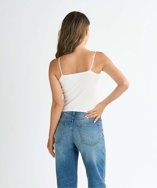 ROXY(ロキシー)の「PUFFY DAYS /ロキシーアンサンブル2WAYトップス(Tシャツ/カットソー・レディース・ミント/イエロー/ホワイト/ブラック・LARGE/SMALL/MEDIUM)」の7枚目の写真