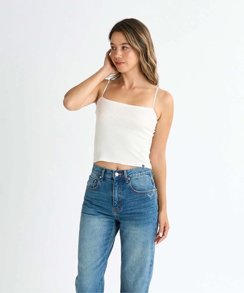 ROXY(ロキシー)の「PUFFY DAYS /ロキシーアンサンブル2WAYトップス(Tシャツ/カットソー・レディース・ミント/イエロー/ホワイト/ブラック・LARGE/SMALL/MEDIUM)」の8枚目の写真