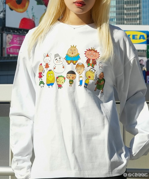 UNIIT（ユニット）の「【COJI-COJI/コジコジ】プリントロンT（Tシャツ/カットソー・メンズ・ホワイト系その他/ベージュ系その他2/ベージュ系その他3/ブルー系その他2/ブラック系その他/ホワイト系その他3・SMALL/MEDIUM/LARGE）」の13枚目の写真