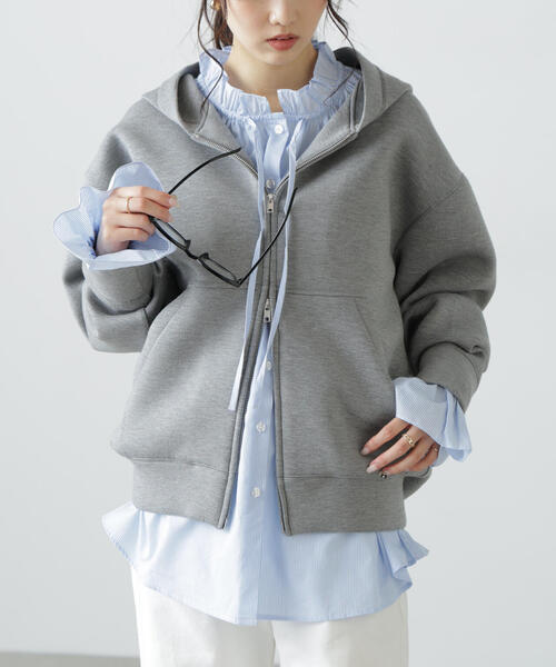 FREE'S MART（フリーズマート）の「◆［MFM］ストライプフリルシャツ（シャツ/ブラウス・レディース・ワンウォッシュ/ピンク系その他/ブルー系その他/グリーン系その他/ホワイト・FREE）」の9枚目の写真