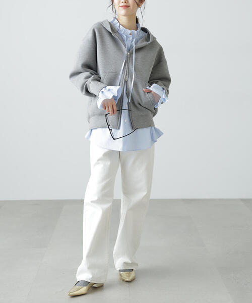 FREE'S MART（フリーズマート）の「◆［MFM］ストライプフリルシャツ（シャツ/ブラウス・レディース・ワンウォッシュ/ピンク系その他/ブルー系その他/グリーン系その他/ホワイト・FREE）」の11枚目の写真