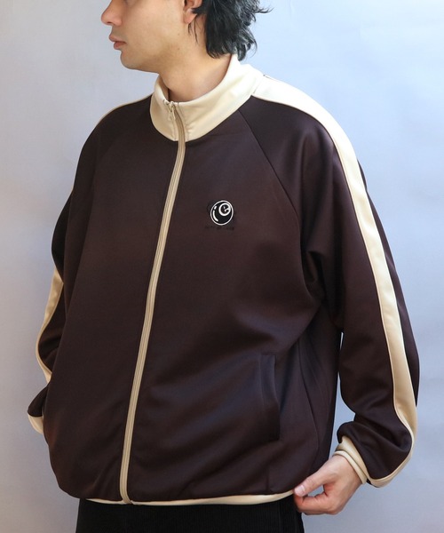 ８(eight)（エイト）の「ジャージトラックジャケット（ジャージ・メンズ・アイボリー/ベージュ/ブラウン・MEDIUM/LARGE）」の13枚目の写真