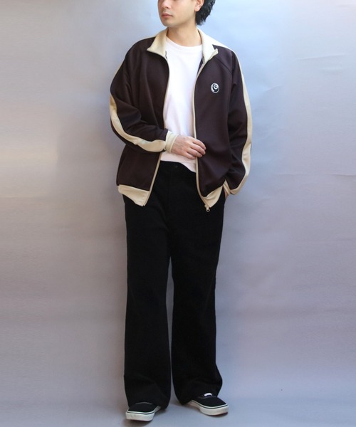 ８(eight)（エイト）の「ジャージトラックジャケット（ジャージ・メンズ・アイボリー/ベージュ/ブラウン・MEDIUM/LARGE）」の15枚目の写真