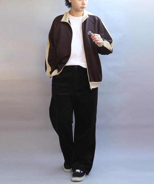 ８(eight)（エイト）の「ジャージトラックジャケット（ジャージ・メンズ・アイボリー/ベージュ/ブラウン・MEDIUM/LARGE）」の16枚目の写真