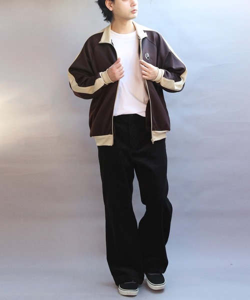 ８(eight)（エイト）の「ジャージトラックジャケット（ジャージ・メンズ・アイボリー/ベージュ/ブラウン・MEDIUM/LARGE）」の17枚目の写真