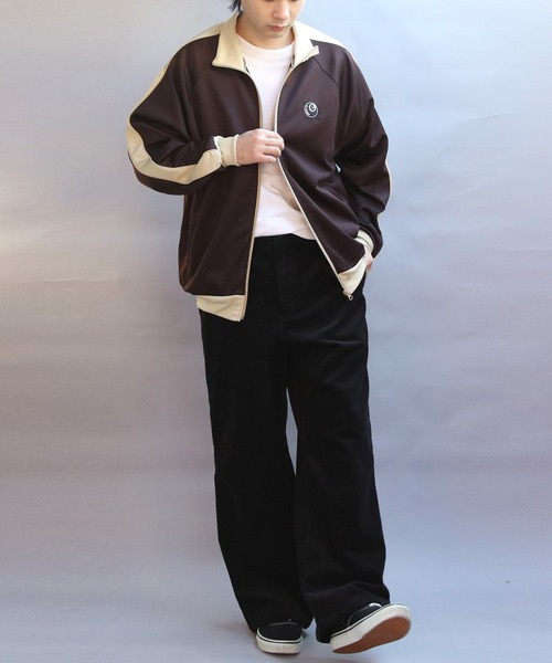 ８(eight)（エイト）の「ジャージトラックジャケット（ジャージ・メンズ・アイボリー/ベージュ/ブラウン・MEDIUM/LARGE）」の18枚目の写真