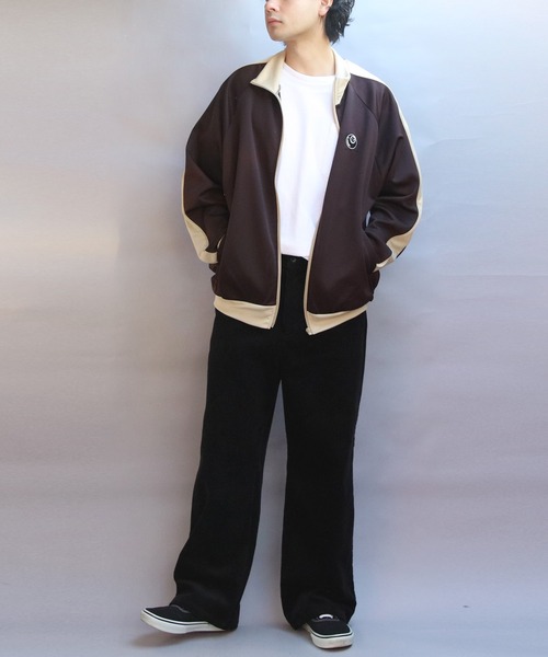 ８(eight)（エイト）の「ジャージトラックジャケット（ジャージ・メンズ・アイボリー/ベージュ/ブラウン・MEDIUM/LARGE）」の19枚目の写真