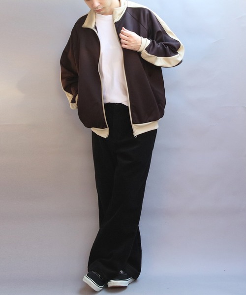 ８(eight)（エイト）の「ジャージトラックジャケット（ジャージ・メンズ・アイボリー/ベージュ/ブラウン・MEDIUM/LARGE）」の20枚目の写真