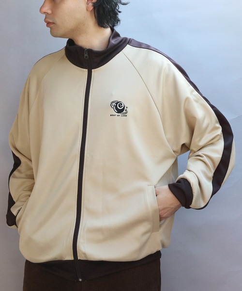 ８(eight)（エイト）の「ジャージトラックジャケット（ジャージ・メンズ・アイボリー/ベージュ/ブラウン・MEDIUM/LARGE）」の22枚目の写真
