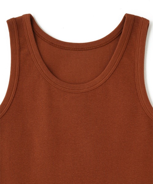 ROSE BUD（ローズバッド）の「ベーシック2WAYタンク（タンクトップ・レディース・ブラック/ホワイト/ブラウン・ONE SIZE）」の8枚目の写真