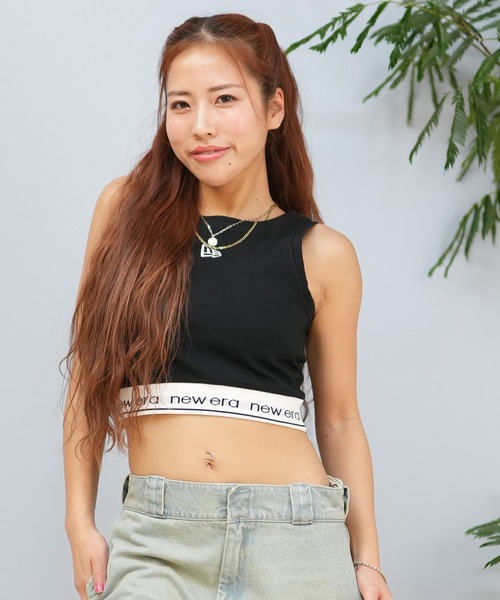 NEW ERA(ニューエラ)の「NEW ERA/ニューエラ カップ付き/アメスリタンクトップ 14670920/14391911(タンクトップ・レディース・ブラック/ホワイト・S/M)」の2枚目の写真