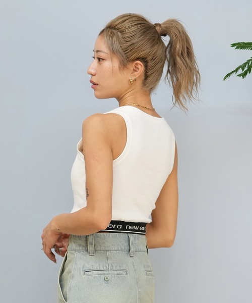 NEW ERA(ニューエラ)の「NEW ERA/ニューエラ カップ付き/アメスリタンクトップ 14670920/14391911(タンクトップ・レディース・ブラック/ホワイト・S/M)」の4枚目の写真