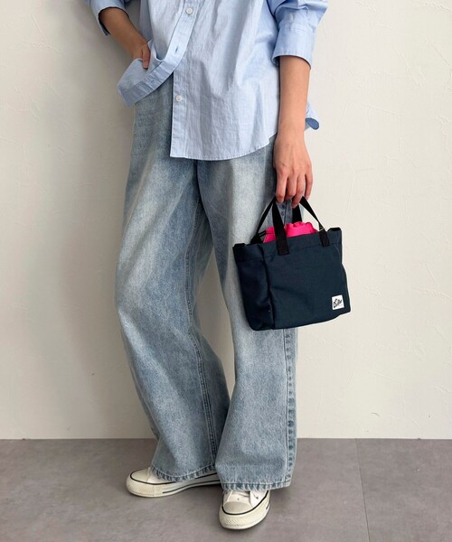 fredy emue（フレディエミュ）の「【Drifter/ドリフター】キューブ巾着トートバッグ（TOLEDO）（ショルダーバッグ・レディース・ブラック/ベージュ/グリーン系その他3/ブルー系その他7/パープル系その他3・FREE）」の6枚目の写真