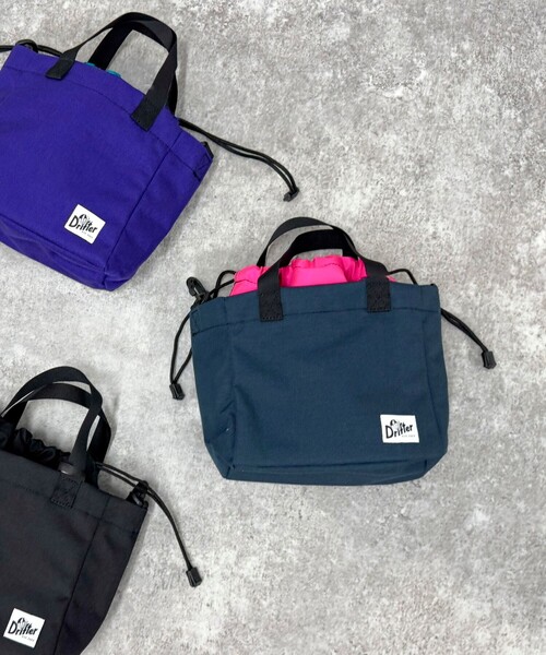 fredy emue（フレディエミュ）の「【Drifter/ドリフター】キューブ巾着トートバッグ（TOLEDO）（ショルダーバッグ・レディース・ブラック/ベージュ/グリーン系その他3/ブルー系その他7/パープル系その他3・FREE）」の12枚目の写真