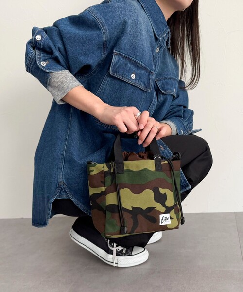 fredy emue（フレディエミュ）の「【Drifter/ドリフター】キューブ巾着トートバッグ（TOLEDO）（ショルダーバッグ・レディース・ブラック/ベージュ/グリーン系その他3/ブルー系その他7/パープル系その他3・FREE）」の15枚目の写真