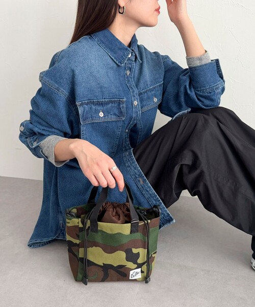 fredy emue（フレディエミュ）の「【Drifter/ドリフター】キューブ巾着トートバッグ（TOLEDO）（ショルダーバッグ・レディース・ブラック/ベージュ/グリーン系その他3/ブルー系その他7/パープル系その他3・FREE）」の16枚目の写真