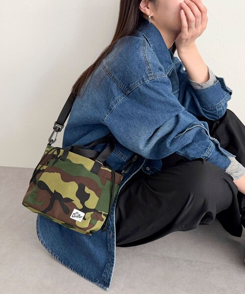 fredy emue（フレディエミュ）の「【Drifter/ドリフター】キューブ巾着トートバッグ（TOLEDO）（ショルダーバッグ・レディース・ブラック/ベージュ/グリーン系その他3/ブルー系その他7/パープル系その他3・FREE）」の18枚目の写真
