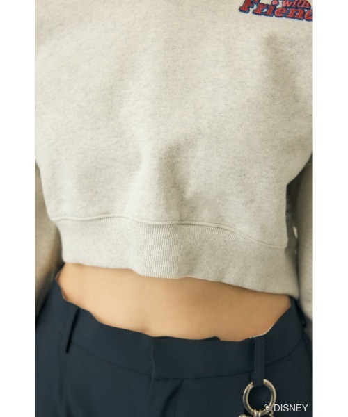 Disney SERIES CREATED by MUS（ディズニーシリーズクリエイテッドバイエムユーエス）の「MD HALF ZIP UP プルオーバー（スウェット・レディース・グレー×ホワイト/ブルー/グリーン・FREE）」の21枚目の写真