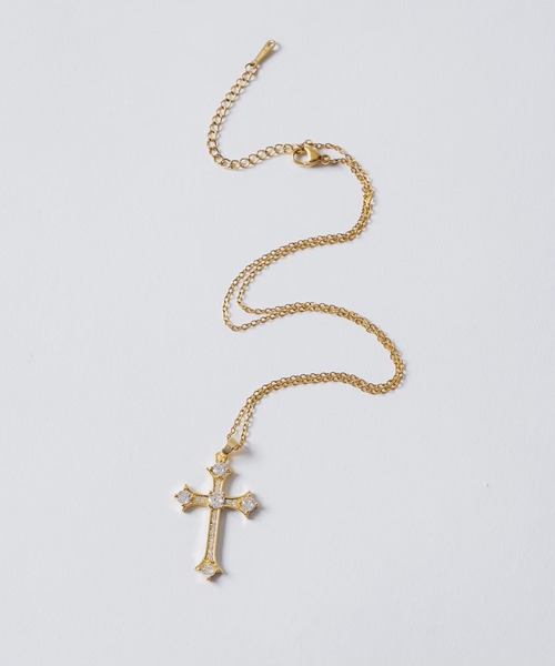 INTER FACTORY（インターファクトリー）の「AINA - クロスチェーンネックレス　GOSSIP CLUB　made in INTER FACTORY（ネックレス・レディース・ゴールド・FREE）」の11枚目の写真