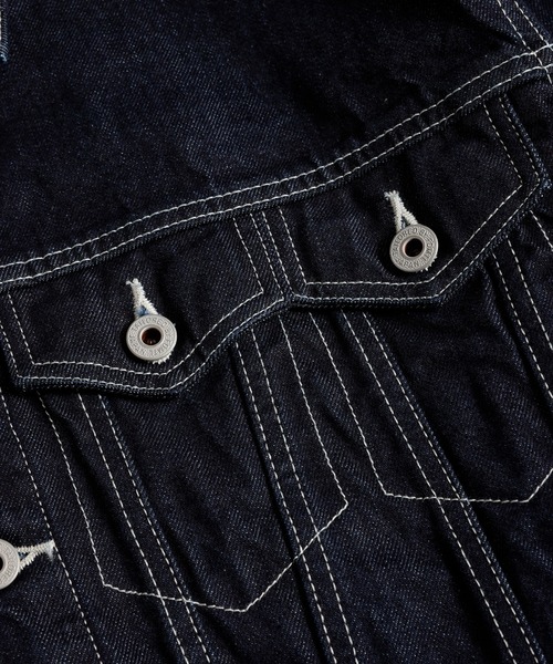 FDMTL（ファンダメンタル）の「FDMTL/ファンダメンタル/THIRD THIRD JACKET RINSE（デニムジャケット・メンズ・インディゴブルー・2/3/4）」の6枚目の写真