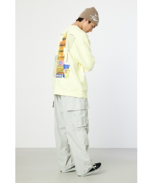 RODEO CROWNS WIDE BOWL（ロデオクラウンズワイドボウル）の「ナイロントラックパンツ（その他パンツ・メンズ・ライトグレー/ブラック・MEDIUM/LARGE）」の7枚目の写真