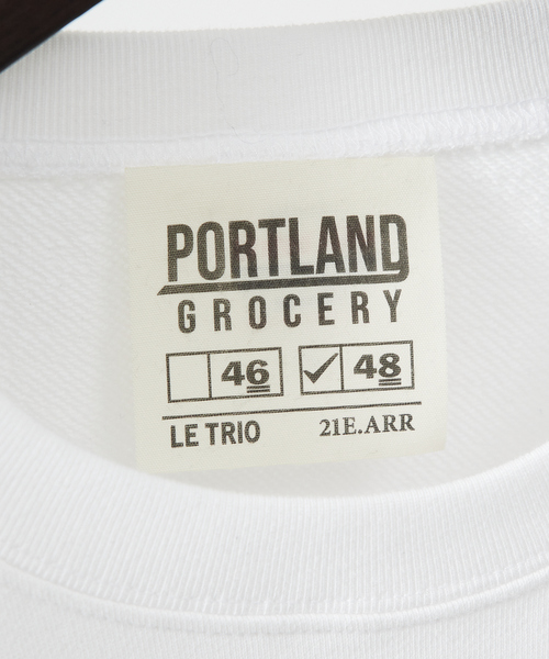 ABAHOUSE(アバハウス)の「【PORTLAND-GROCERY】バックプリント クルーネックスウェット / LE TRIO ABAHOUSE /ユニセックス(スウェット・メンズ・グレー/ネイビー/ホワイト・48/46)」の16枚目の写真