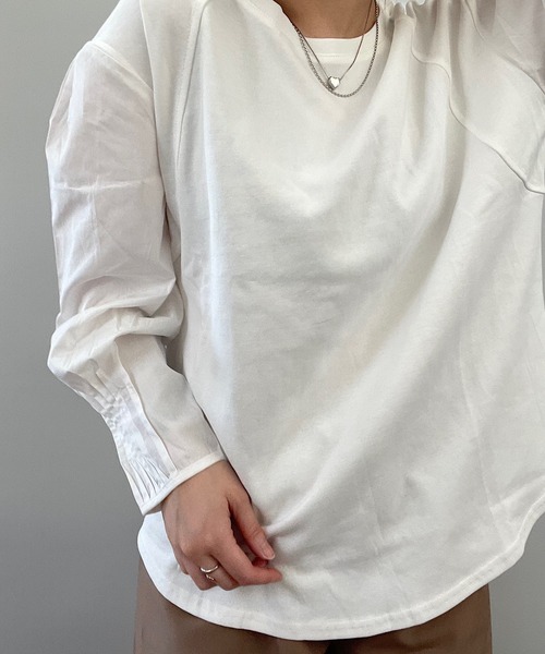 H.TOKYO（エイチトウキョウ）の「バルーンスリーブプルオーバー（シャツ/ブラウス・レディース・ブラック/ホワイト・MEDIUM/LARGE）」の14枚目の写真