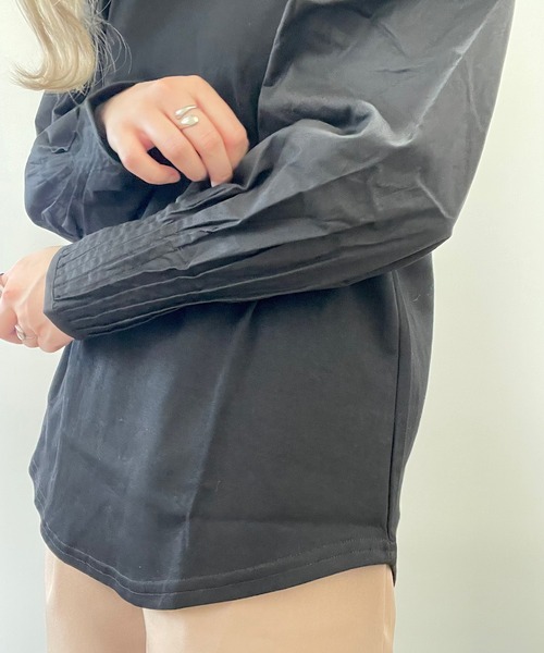 H.TOKYO（エイチトウキョウ）の「バルーンスリーブプルオーバー（シャツ/ブラウス・レディース・ブラック/ホワイト・MEDIUM/LARGE）」の11枚目の写真