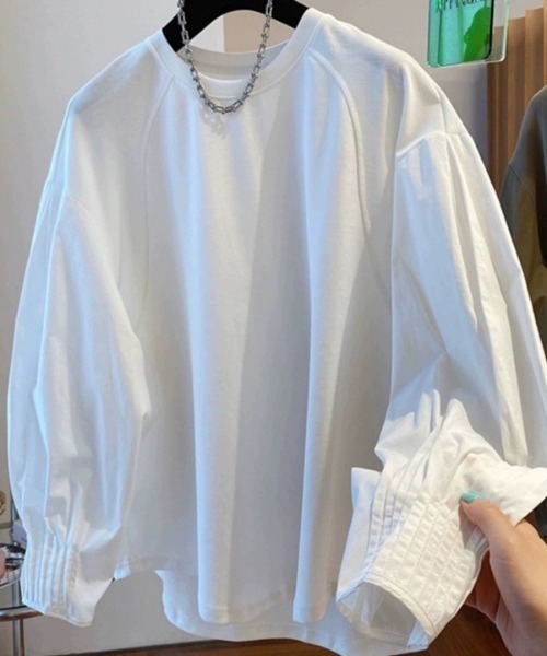 H.TOKYO（エイチトウキョウ）の「バルーンスリーブプルオーバー（シャツ/ブラウス・レディース・ブラック/ホワイト・MEDIUM/LARGE）」の7枚目の写真